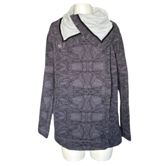 Lululemon Savasana Wrap coal/black pencil sketch size 6 - Picture 2 of 7